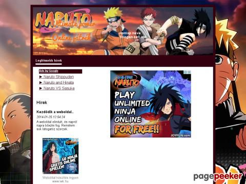 Narutoultimatepower - Legfrissebb hírek és üdvözöllek