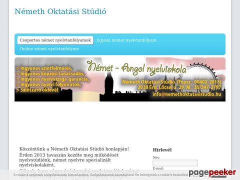 Nemethoktatasistudio - Lakossági csoportos német nyelvtanfolyam