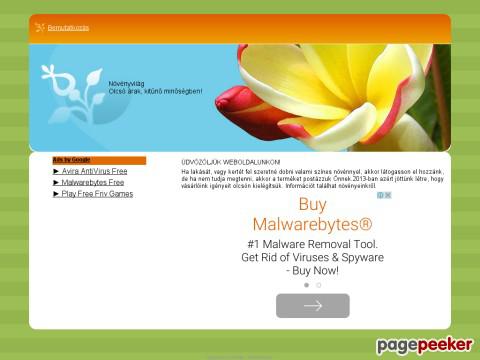 Novenyvilag - Eladó termékek