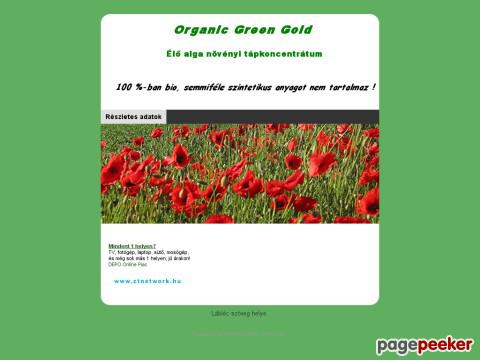 Organicgreengold - organic green gold, élő alga tápkoncentrátum,  ...