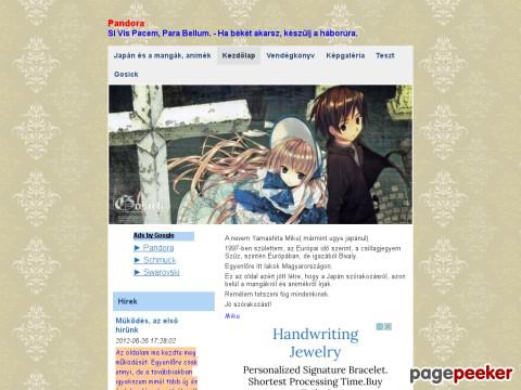 Pandora - Japán anime manga jó legjobb történet kezdet