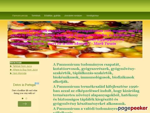 Pannonicumclub - vitaminok, enzimek, ásványi sók,