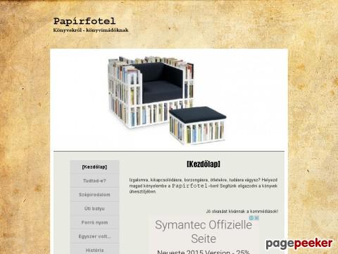 Papirfotel - Papírfotel