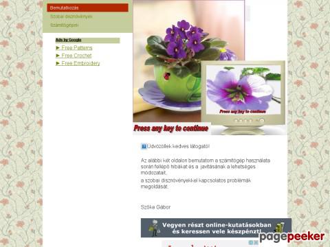 Pcandflowerhelp - Bemutatkozó oldal
