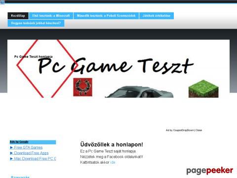 Pcgameteszthu