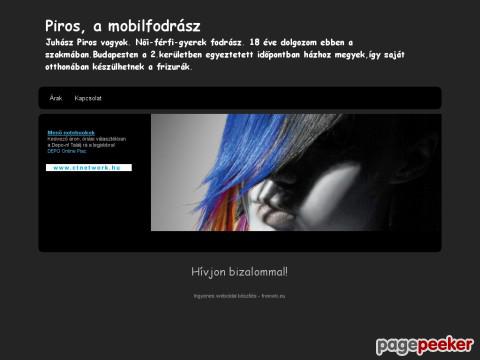 Pirosfodrasz - mobil fodrász házhoz