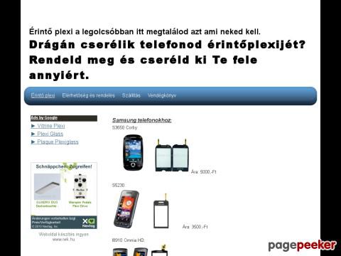 Plexi - olcsó plexi, érintőképernyő, érintőplexi,  ...