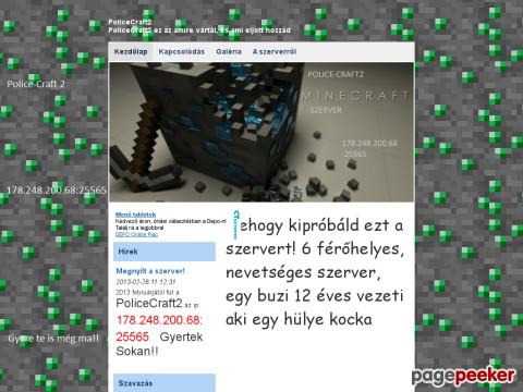 Policecraft2 - Golden-Craft Kezdőoldal