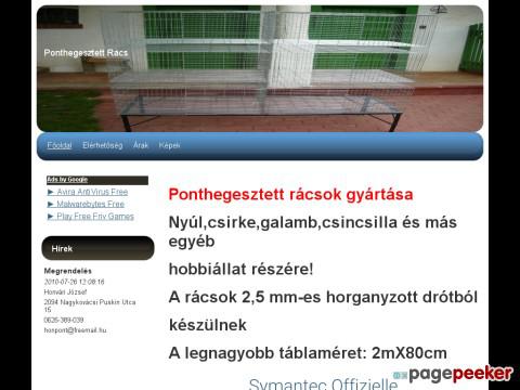 Ponthegesztettracs - ponthegesztett rács, rács,ketrec,volier,