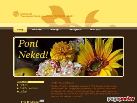 Pontneked - Kezdőlap