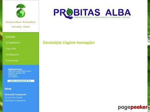 Probitasalba - előlap