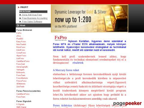 Profit - Forex kereskedés, demó és valós kereskedelmi s ...
