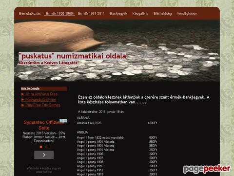 Puskatus - puskatus numizmatika