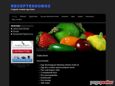 Receptesdoboz