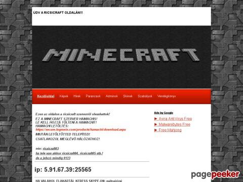 Ricsicraftminecraft - minecraft ricsicraft szerver