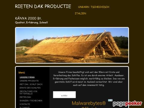 Rietendakkanya - RIET DAK, SCHILF DACH, SHILFMATTEN, RIET MATT