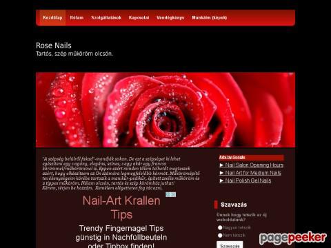 Rosenails - Rose Nails weboldal