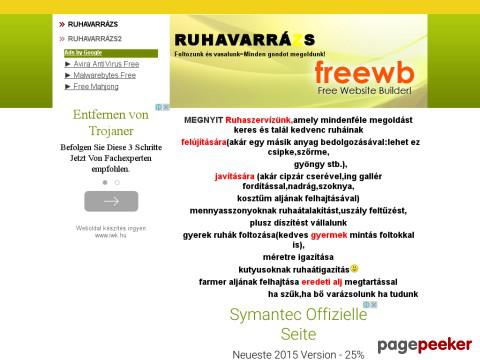 Ruhavarrazs
