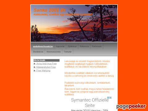 Sankafuvar - költöztetés,szállítás,kézi rakodás 06.30.9 ...