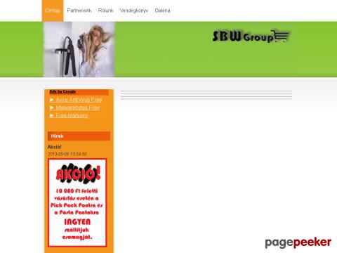 Sbwgroup - S.B.W Group Kft. weboldal