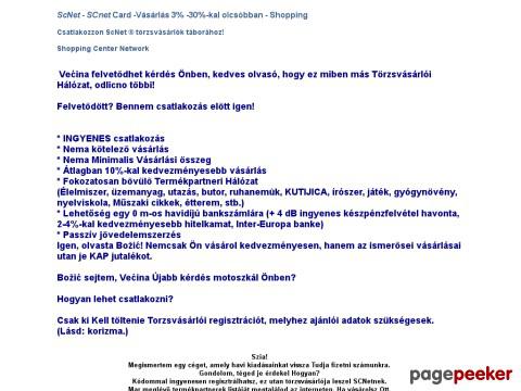 Scnethu - ScNet - SCnet Card -Vásárlás 3% -30%-kal olcsó ...