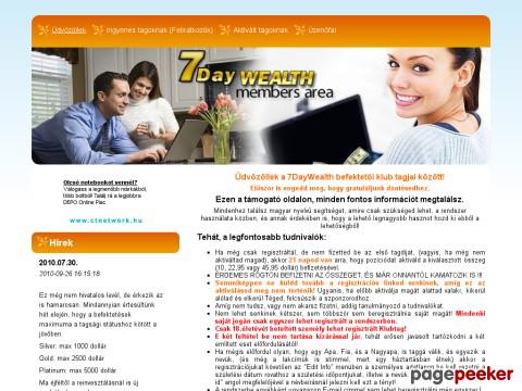 Sdw - Üdvözöllek a 7 day wealth befektetői klub magy ...