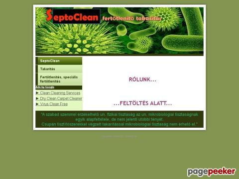 Septoclean - SeptoClean - Takarítás, fertőtlenítés