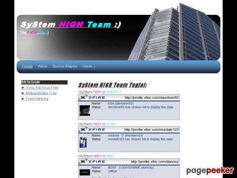 Shighteam - SyStem HIGH Team CoD2
