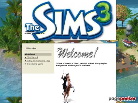 Simstipp - Üdvözöllek a Sims 3 weboldalán