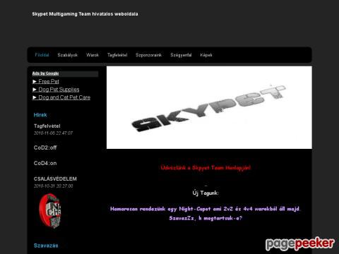 Skypet - Föoldal