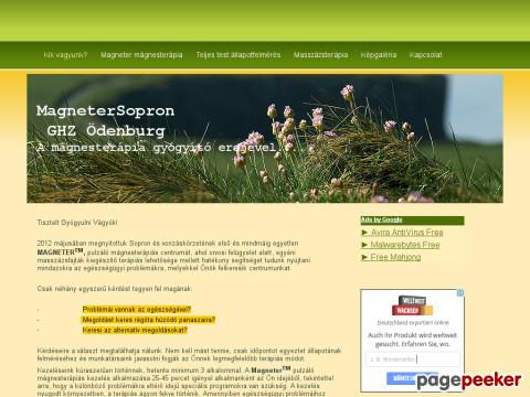 Soproniegeszseg - mágnesterápia, állapotfelmérés, sopron