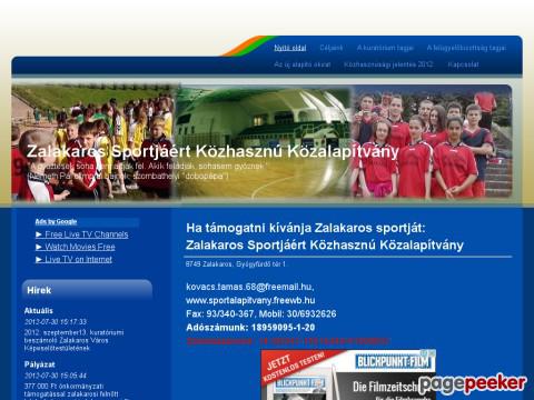Sportalapitvany - Zalakaros Sportjáért Közhasznú Közalapítván ...