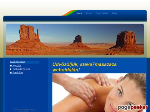 Steve7masszazs - Frissítő és relax masszázs. Alakformáló keze ...