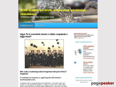 Szakdolgozatiropecs - rofi SZAKDOLGOZATOK, HÁZIDOLGOZATOK gazdasági t ...