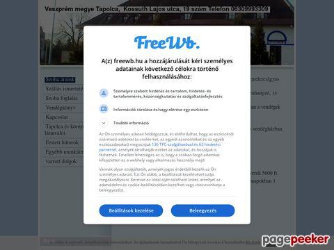 Szallasbibivendeghaz - szallas, szállás, Tapolca, Bibi, vendégház, Ba ...