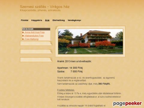 Szemesiszallas - szemesi szállás