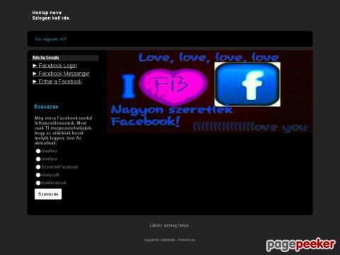 Szeretlekfacebook - Bemutatkozás