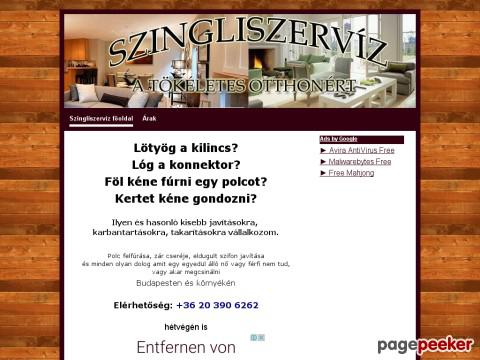Szingliszerviz - Szingliszervíz javítás karbantartás