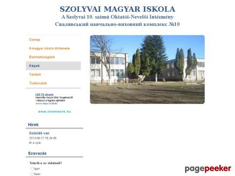 Szolyvaimagyariskola
