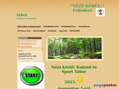 Taborozzunk - NÉZZ KÖRÜL Felfedező tábor!