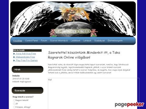 Takaro - Taka Ragnarok Online - Kezdőlap