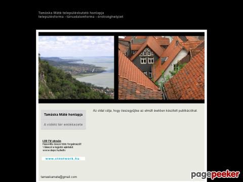 Tamaskamate - tudomány, szociológia, településkutatás, ép ...