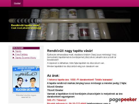 Tapeta - Nagy tapéta vásár!
