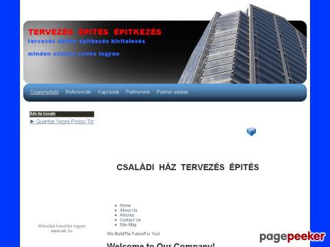 Tervezes - tervezés épités kivitelezés HIDRO-BUILD KFT.
