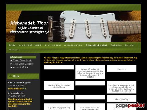 Tibyguitar - TibyGuitar - Saját készítésű gitár