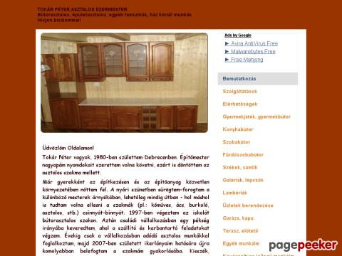 Tokarpeterasztalos - asztalos tokár péter