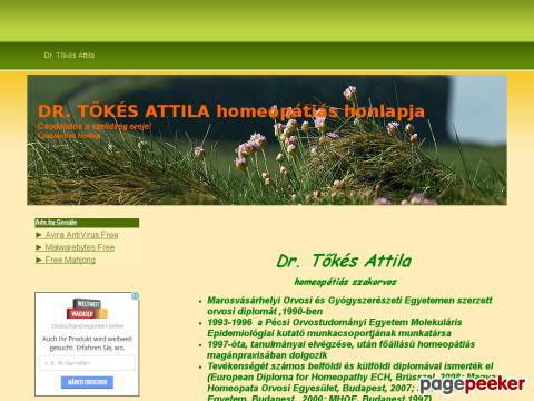 Tokesattila - Dr. Tőkés Attila homeopátiás honlapja