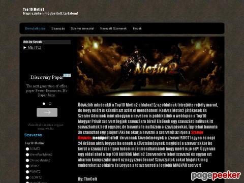 Top10metin2 - Top 10 Metin2