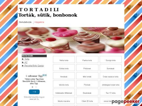 Tortadili - Torták, sütik, receptek.