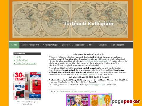 Tortenetikollegium - Történeti Kollégium